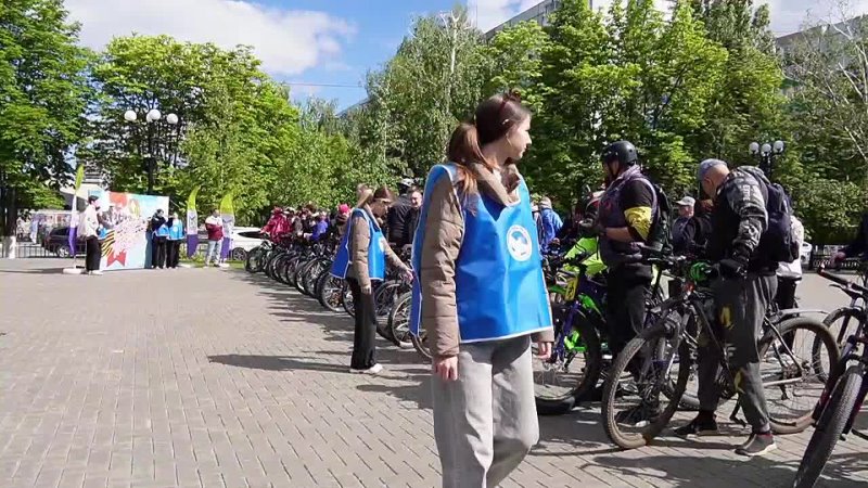 Сегодня в Балакове состоялся велопробег, посвящённый Дню Победы